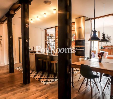 cocina abierta al comedor